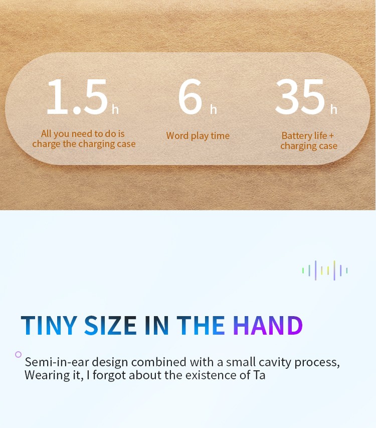 Acrylic transparent shell earbuds,earphone,headphone,headset Bluetooth 5.3
